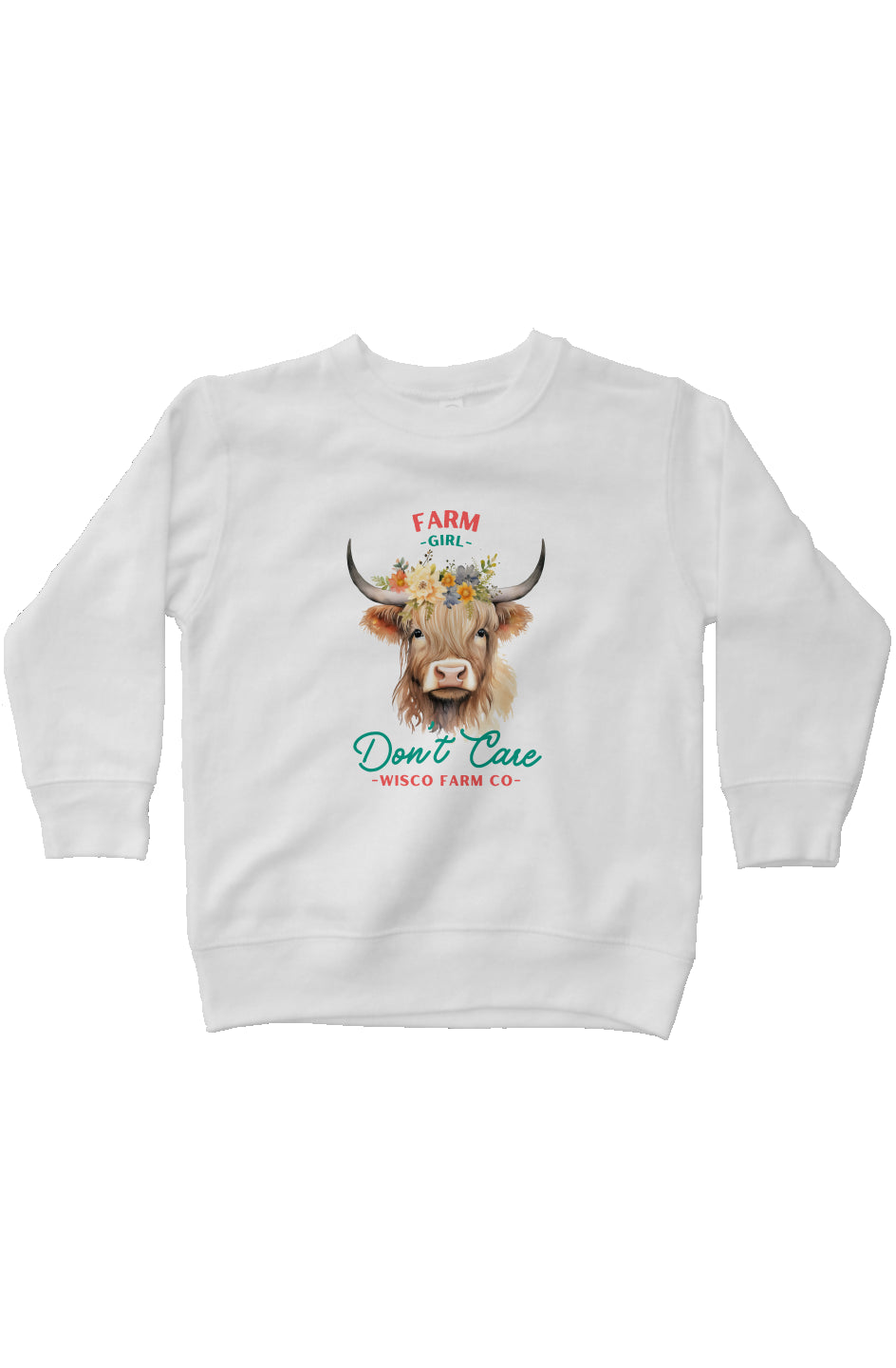 kids fleece Farm Girl sweatshirt