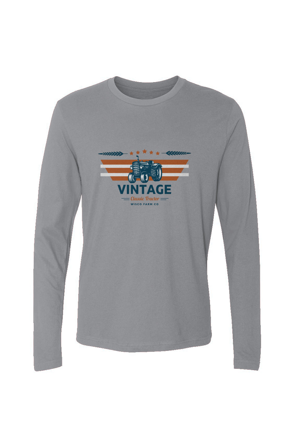 Vintage Tractor Long-Sleeve Crew