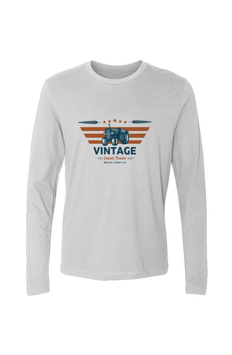 Vintage Tractor Long-Sleeve Crew