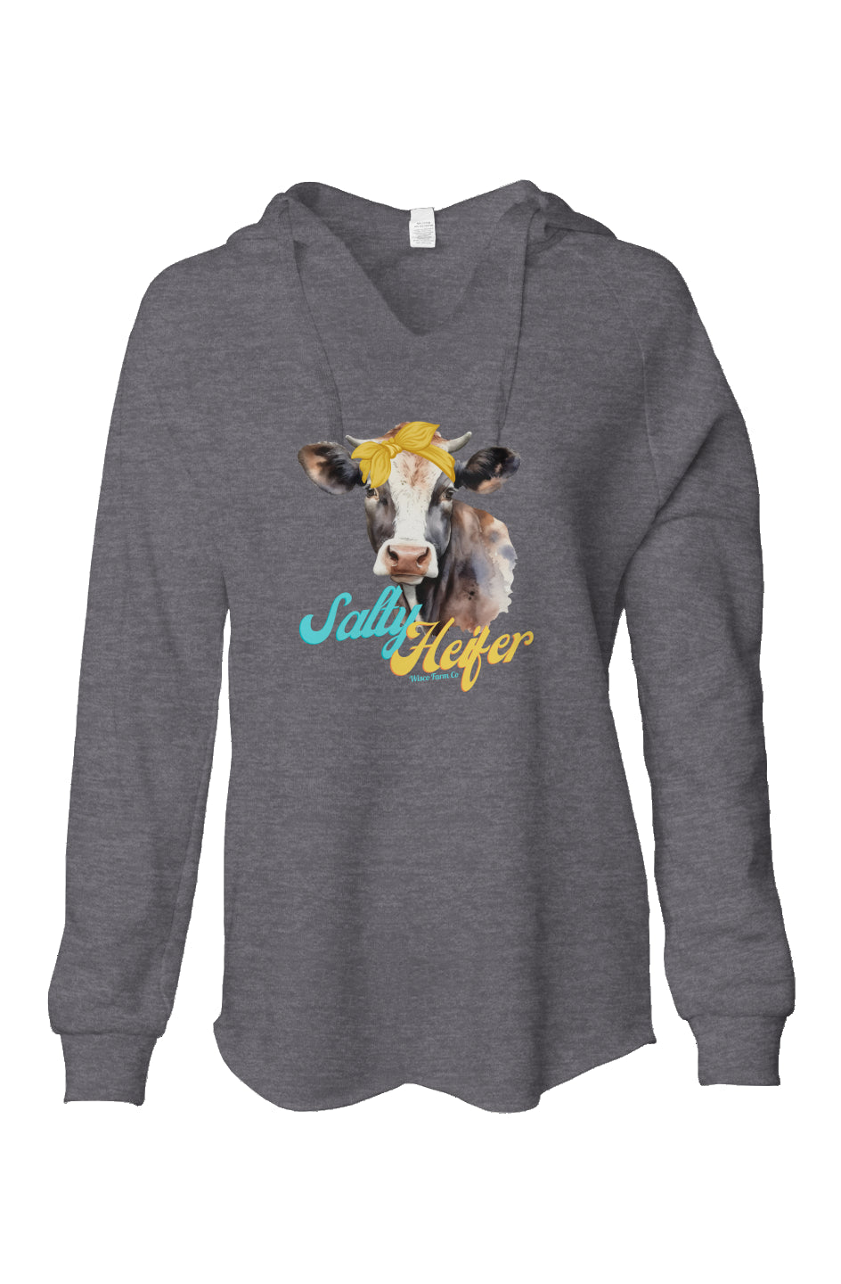 Salty Heifer Women's Lightweight Hooded Sweatshirt