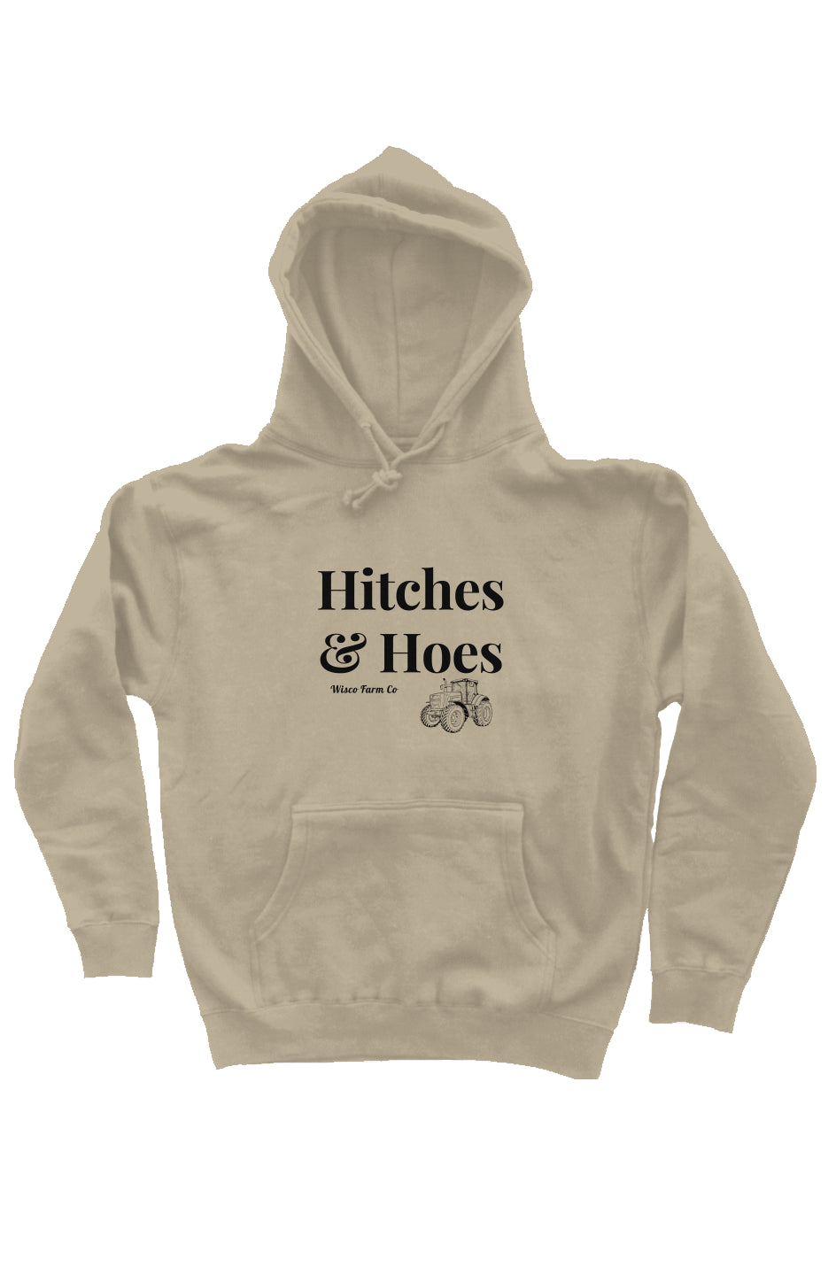 Hitches & Hoes heavyweight pullover hoodie