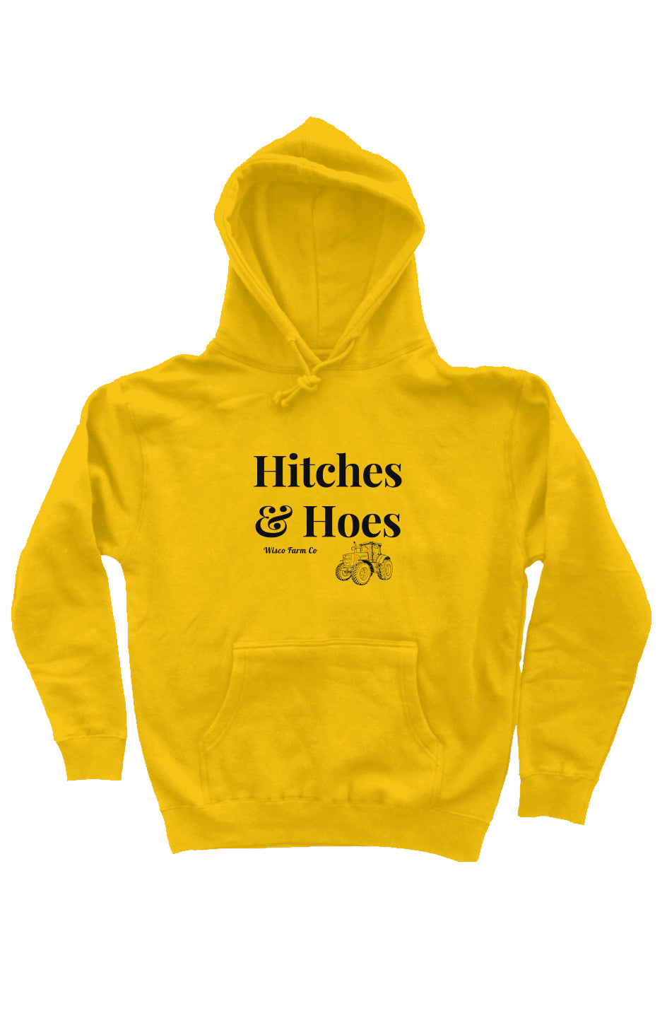 Hitches & Hoes heavyweight pullover hoodie