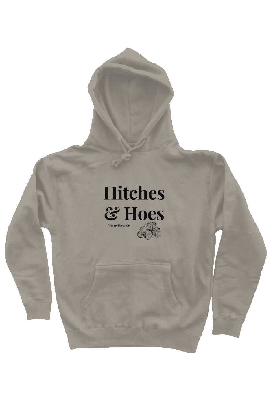 Hitches & Hoes heavyweight pullover hoodie