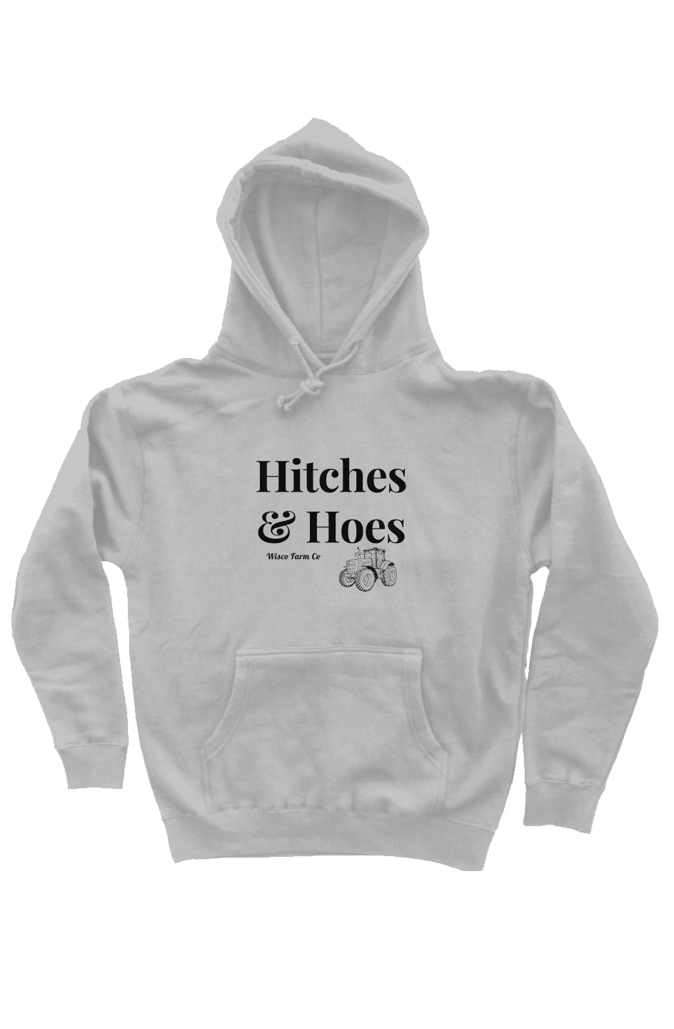 Hitches & Hoes heavyweight pullover hoodie