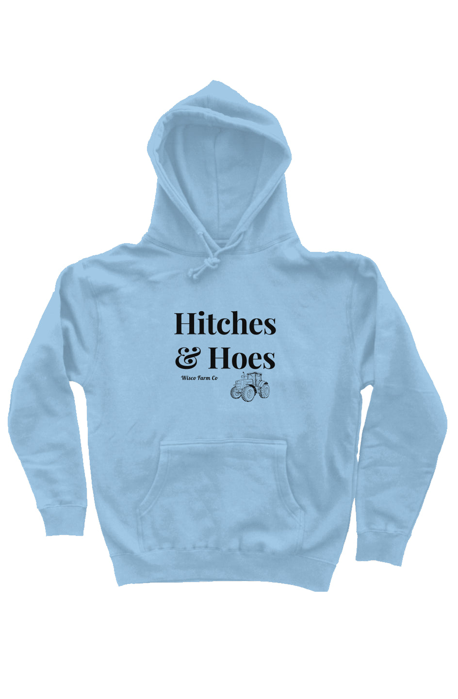 Hitches & Hoes heavyweight pullover hoodie