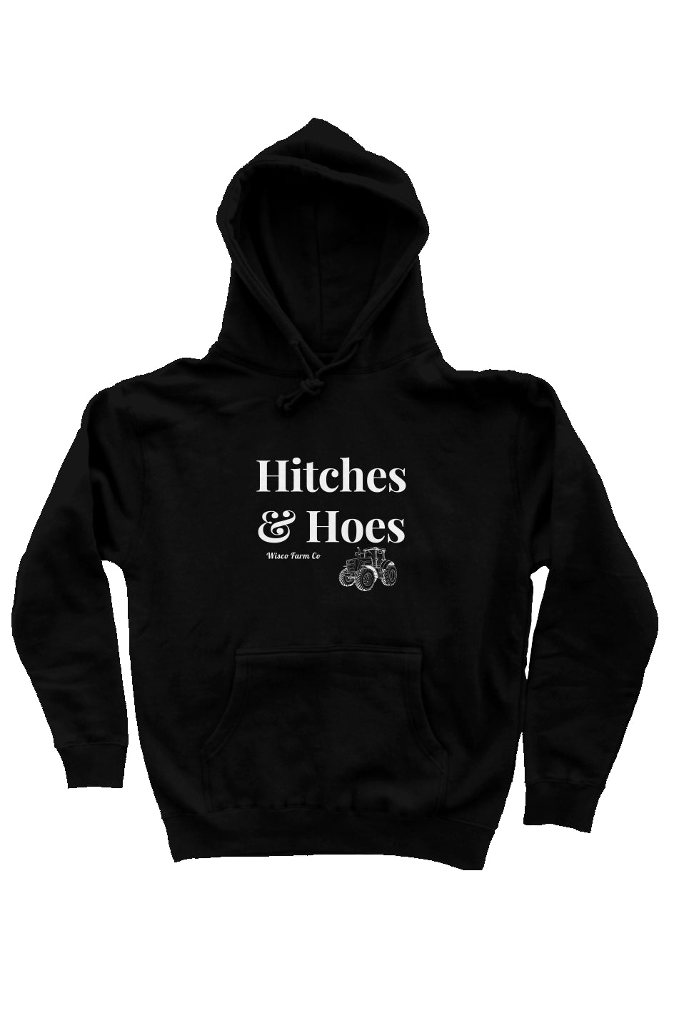 Hitches & Hoes heavyweight pullover hoodie