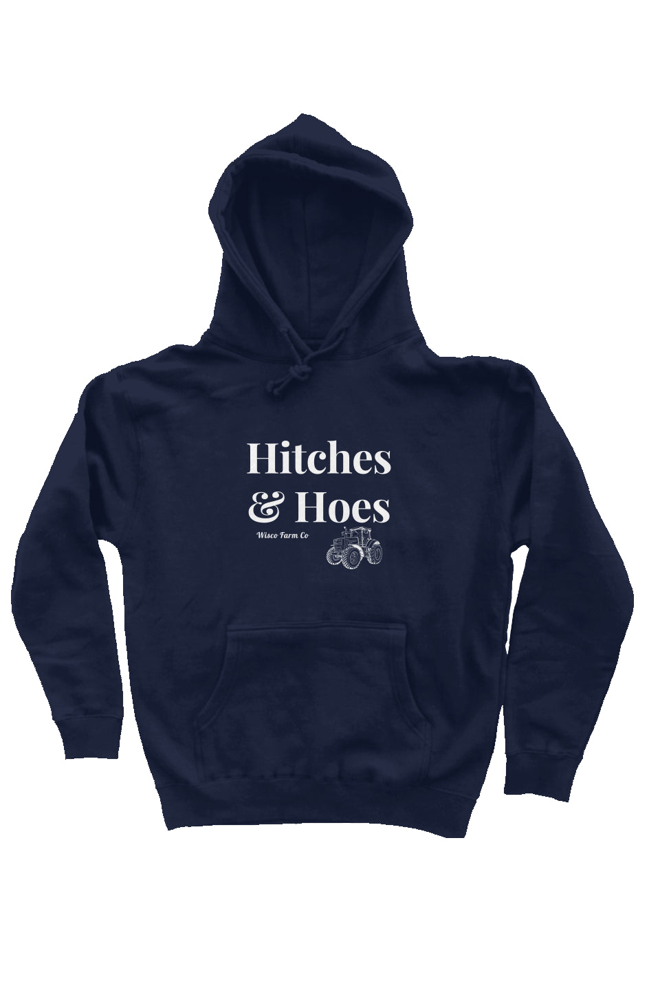 Hitches & Hoes heavyweight pullover hoodie