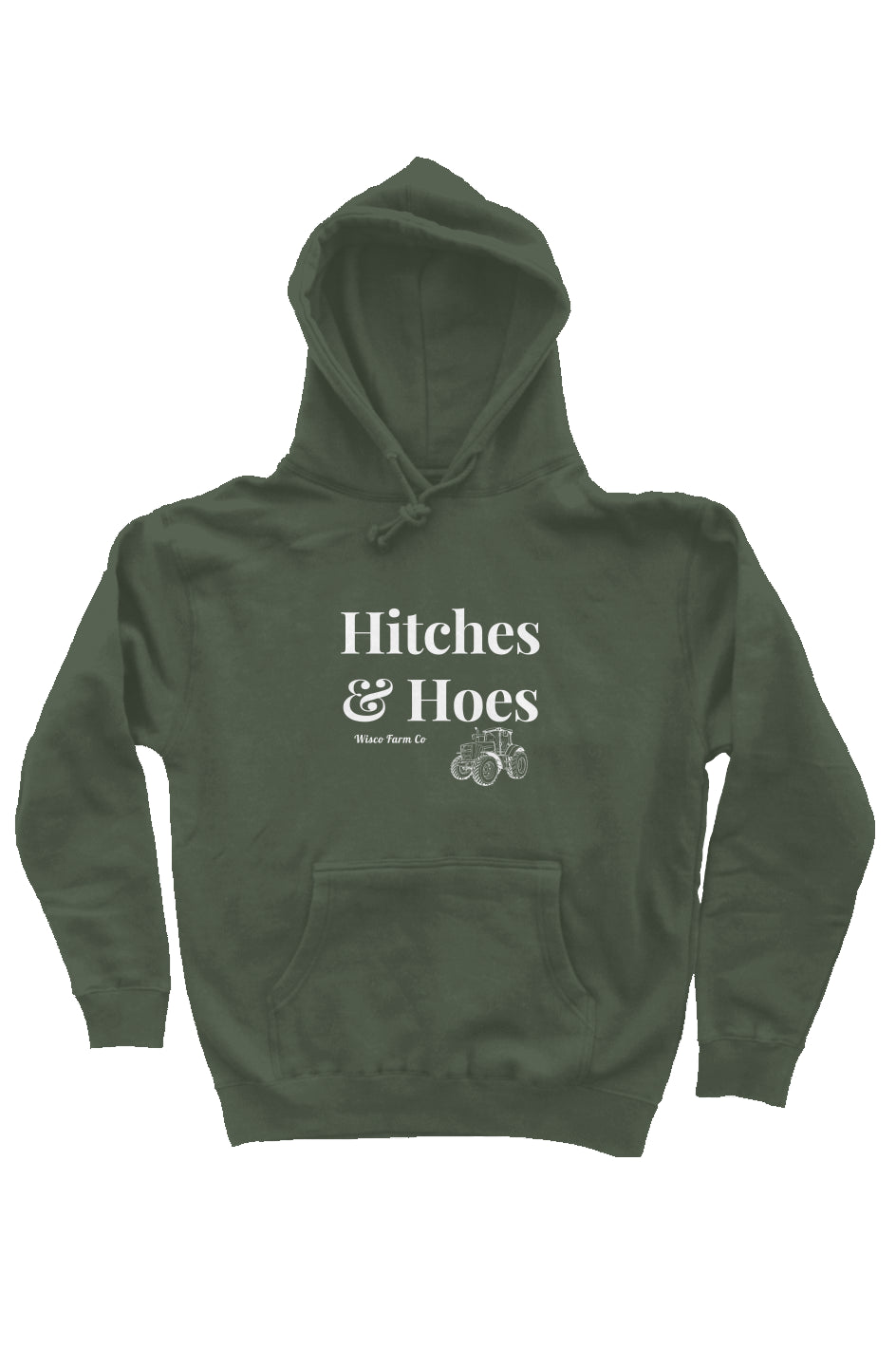 Hitches & Hoes heavyweight pullover hoodie