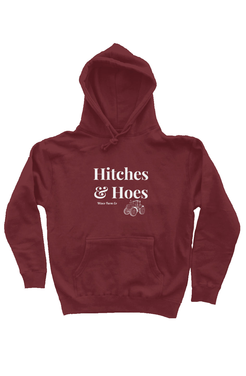Hitches & Hoes heavyweight pullover hoodie