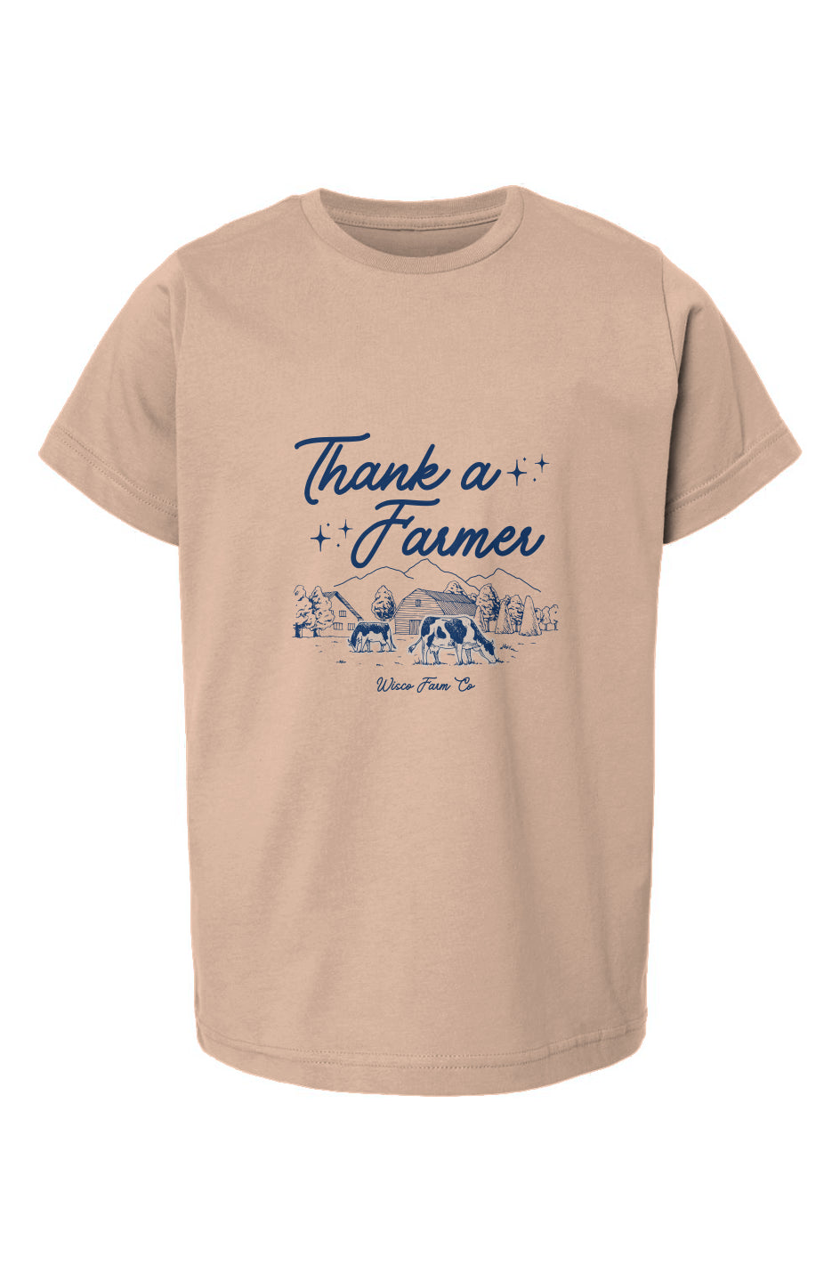 Youth Thank a Farmer Tee - Peach