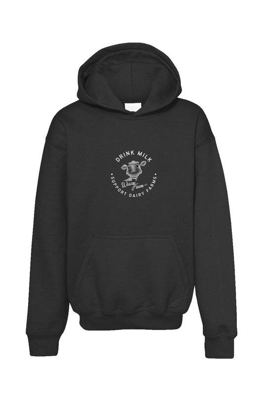 Youth Drink Milk Hoodie - Black