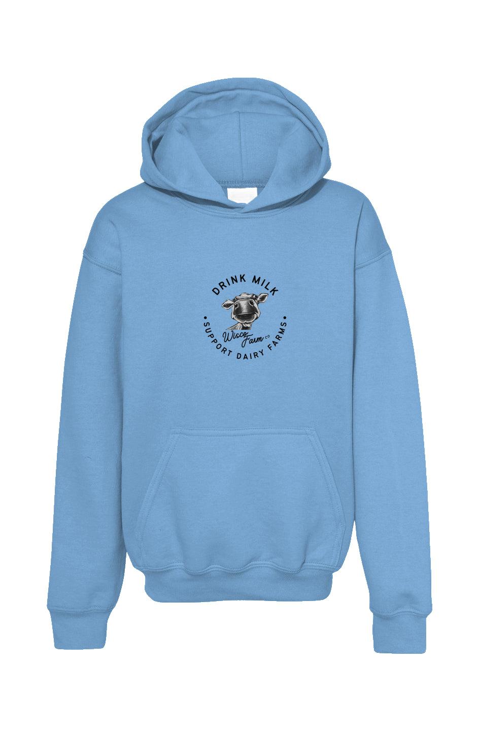 Youth Drink Milk Hoodie - Carolina Blue