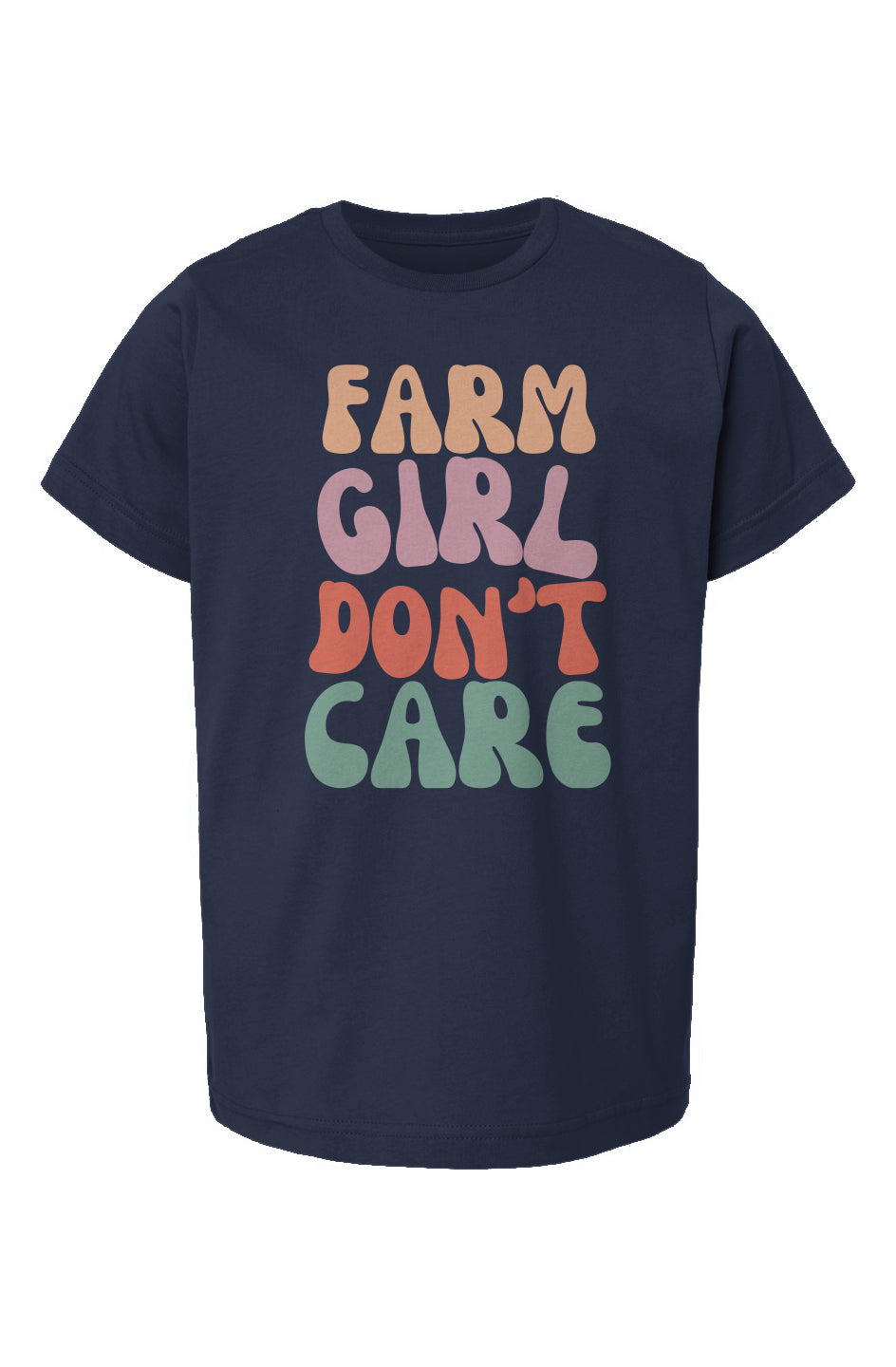 Youth Farm Girl  Don't Care T-Shirt