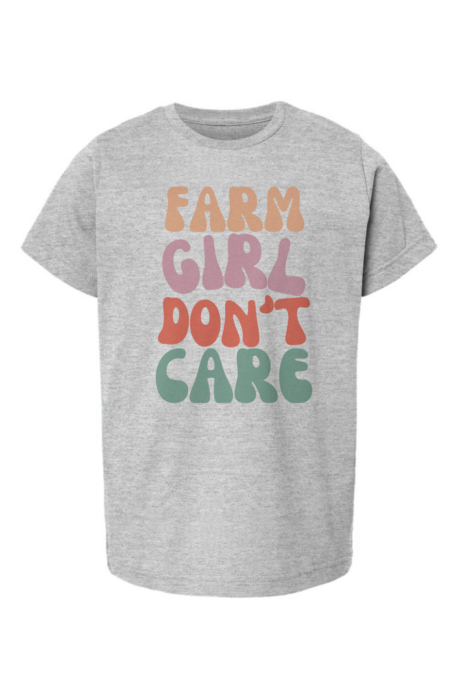 Youth Farm Girl  Don't Care T-Shirt