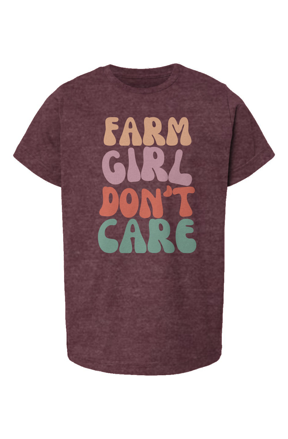 Youth Farm Girl  Don't Care T-Shirt