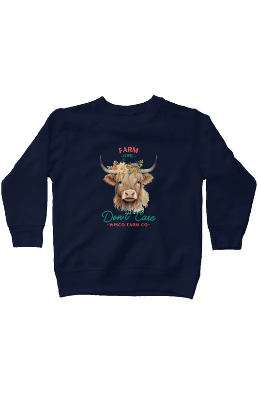 kids fleece Farm Girl sweatshirt