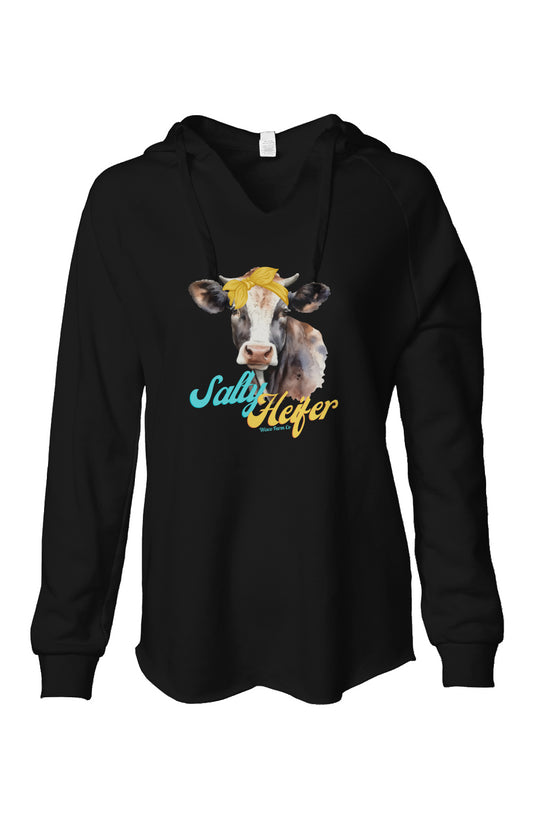 Salty Heifer Women's Lightweight Hooded Sweatshirt